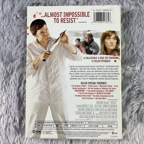 Dexter The First Season (DVD, 2006) Complete Season 4-Disc Set Michael C. Hall - Picture 3 of 16